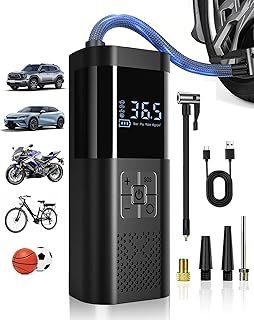 el Compresor de Aire Portátil para Coches y Bicicletas