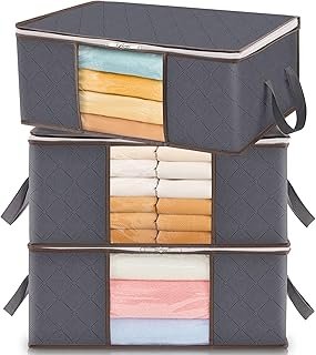 Lifewit Organizador Ropa y Cajas Plegables 35 L